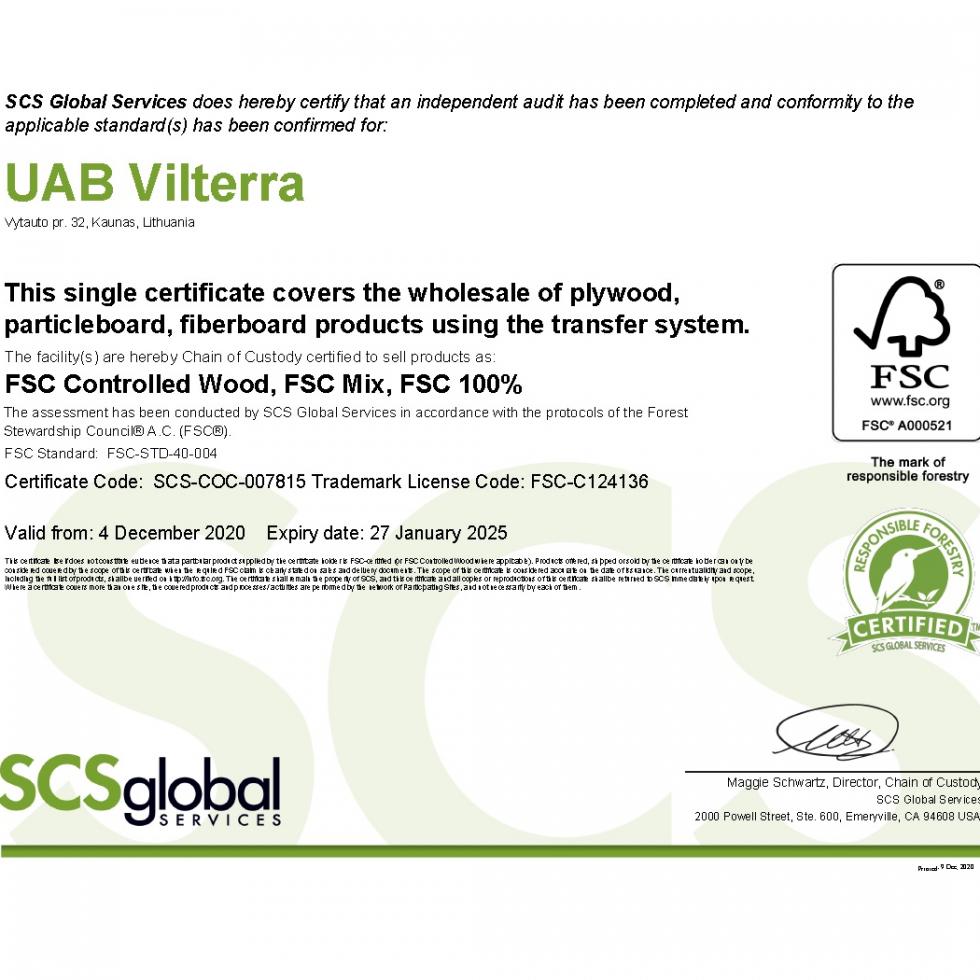 FSC 2020-2025 VILTERRA